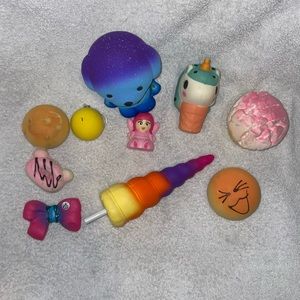 Squishy toys 10 pieces